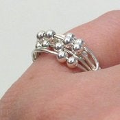 Image of Itty Bitty Tiny Bubbles - sterling silver wire wrap ring