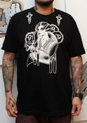 Image of Fox Stole Tee Shirt in Black - Mens/Unisex