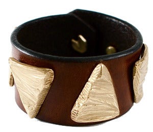 Image of Slices of Sand leather cuff