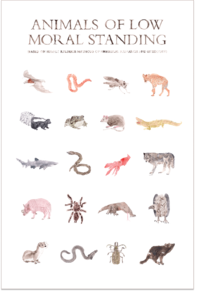 Image of Animals of Low Moral Standing Print by R.S. Posnak