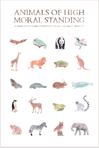 Image of Animals of High Moral Standing Print by R.S. Posnak
