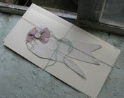Image of Hand cut paper machet Dove card