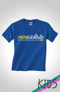 Image of Mini Ciclista Kids Cycling T Shirt Royal Blue