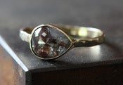 Image of Black-Red Diamond Ring in 14kt Gold