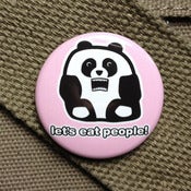 Image of Pandas hate people button