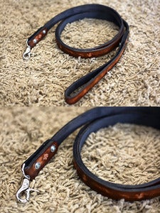 Image of Custom Leather Dog Leash 70" in Length