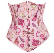 Image of Yeehaw! Pink Cowgirl Longline Underbust