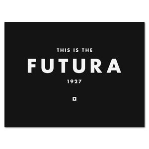 Image of Futura Print on Black - Screen Printed