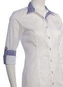 Image of White Stripe / Navy & Purple Plaid/ Purple *NEW*