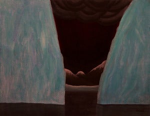 Image of "Desire - Sanctuary" Original Iceberg Painting by Artist Omar Zingaro Bhatia