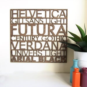 Image of Sans Serif Typography Wall Art