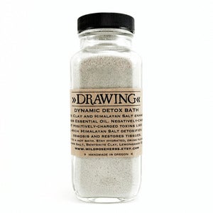 Image of Drawing - Dynamic Detox Bath Salts 10oz Jar