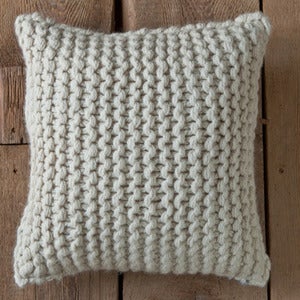 Image of Chunky Knit Baby Alpaca Pillow