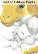 Image of You and Me Dino - Framed or Unframed Print.