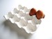 Image of White Porcelain 12 Egg Crate