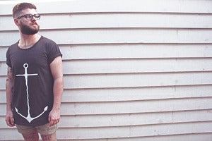 Image of Unisex Anchor Me Wide Neck Tee