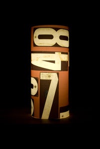 Image of Industrial Numbers Lamp - Limited Edition Lightwrap&reg;