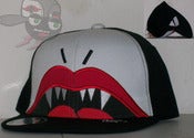 Image of I'MTD "Lovely Fang" Black/White Snapback Hat Cap