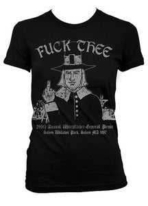 Image of Black Victory - Vintage Salem MA GIRLS T