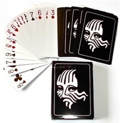 Image of Masked Magician Playing Cards