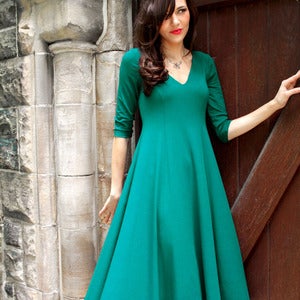 Image of Classic V-Neck Dress