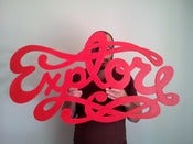 Image of Explore wood cutout