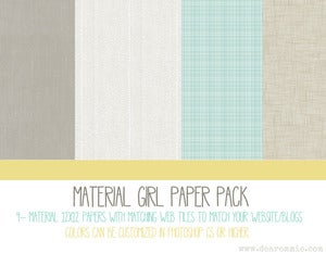 Image of Material Girl Paper Pack