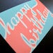 Image of 1215 - two tone letterpress birthday card
