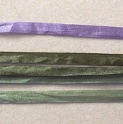 Image of Hand Dyed 1/4" (7mm) Silk Ribbon