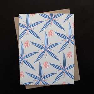 Image of 1819B - lily letterpress note cards - set of 6