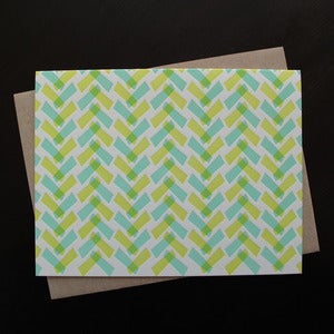 Image of 1815B - hakama letterpress note cards - set of 6
