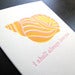 Image of 1413 - shell love letterpress card