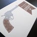 Image of 1217 - son of a gun letterpress birthday card