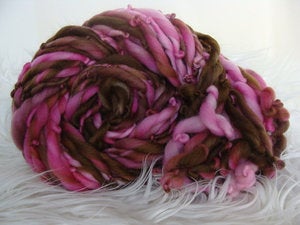 Image of Handspun Merino Yarn - Pink Cow
