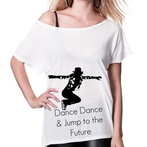 Image of T-shirt femme Dance Dance - wide neck tee 