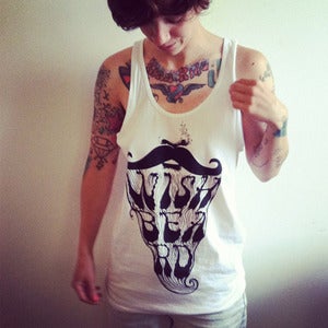Image of Unisex Logo Tank in White