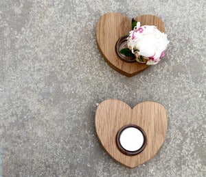 Image of Heart tea light holder