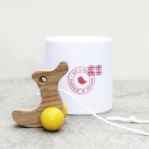 Image of Solid Oak Pull-along Duckling