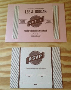 Image of Seal the Deal Wedding Invitation Suite