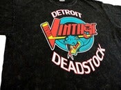 Image of Detroit Deadstock Vintage Vipers Logo Flip Acid-Wash Black Tee Shirt