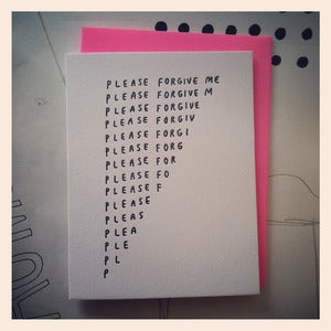 Image of FORGIVE ME Card