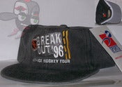 Image of NHL Vintage Deadstock 1996 Ash Denim Strap Back Hat Cap