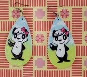 Image of Outdoor Cutie Pie Panda Earrings (sold out)