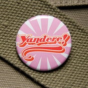 Image of Yandere anime trope button badge