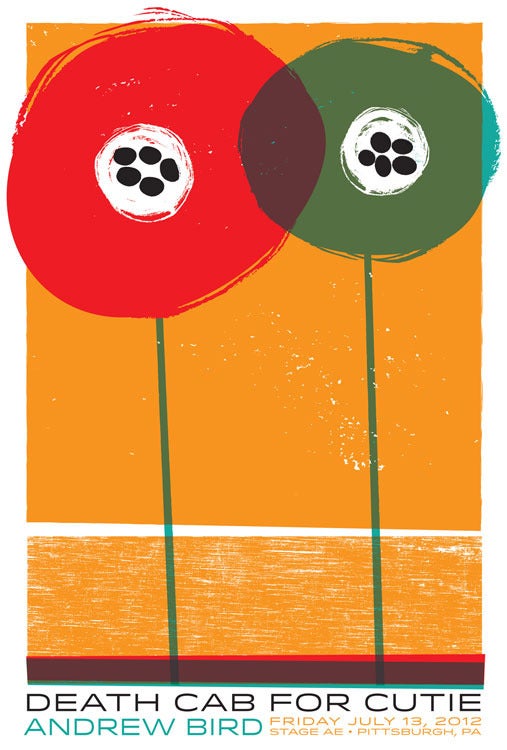 Image of Andrew Bird & Death Cab For Cutie poster
