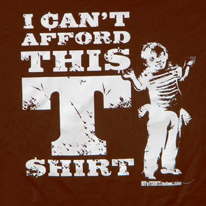 Image of I can't afford this t-shirt illustration 