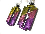 Image of Super Sparkling Razor earrings