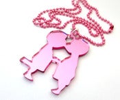 Image of Kissing Boy Cousins necklace