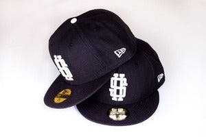 Image of The Monogram Fitted Cap in Black