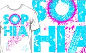 Image of Magenta w/ Cyan T-Shirt / Unisex